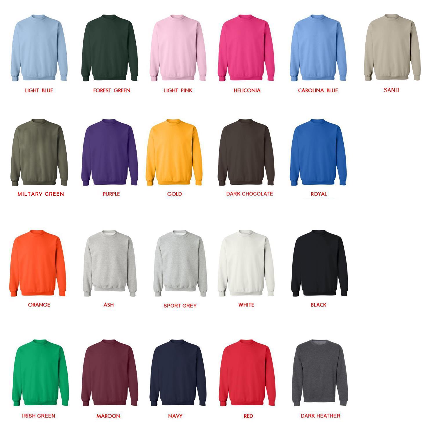 sweatshirt color chart - OFFICIAL Inuyasha