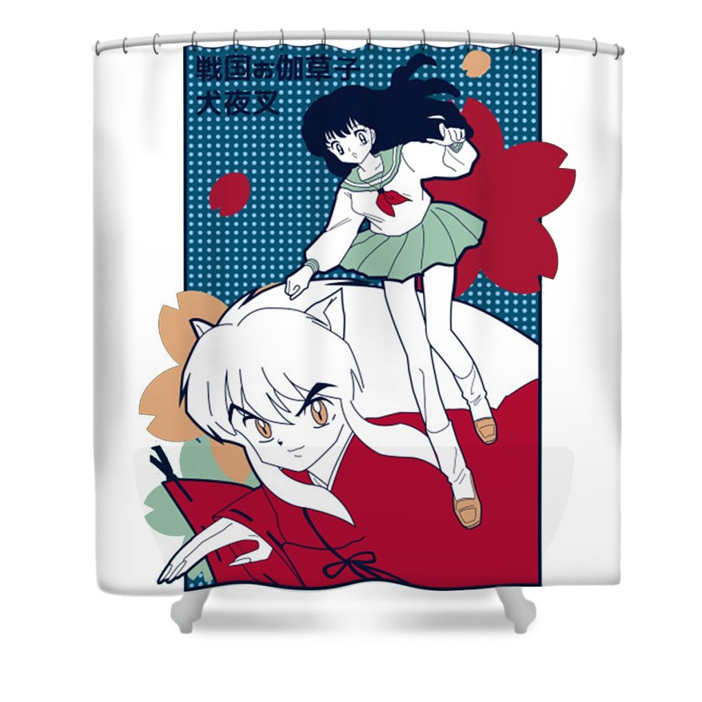 Inuyasha Flowers Must have Shower Curtain