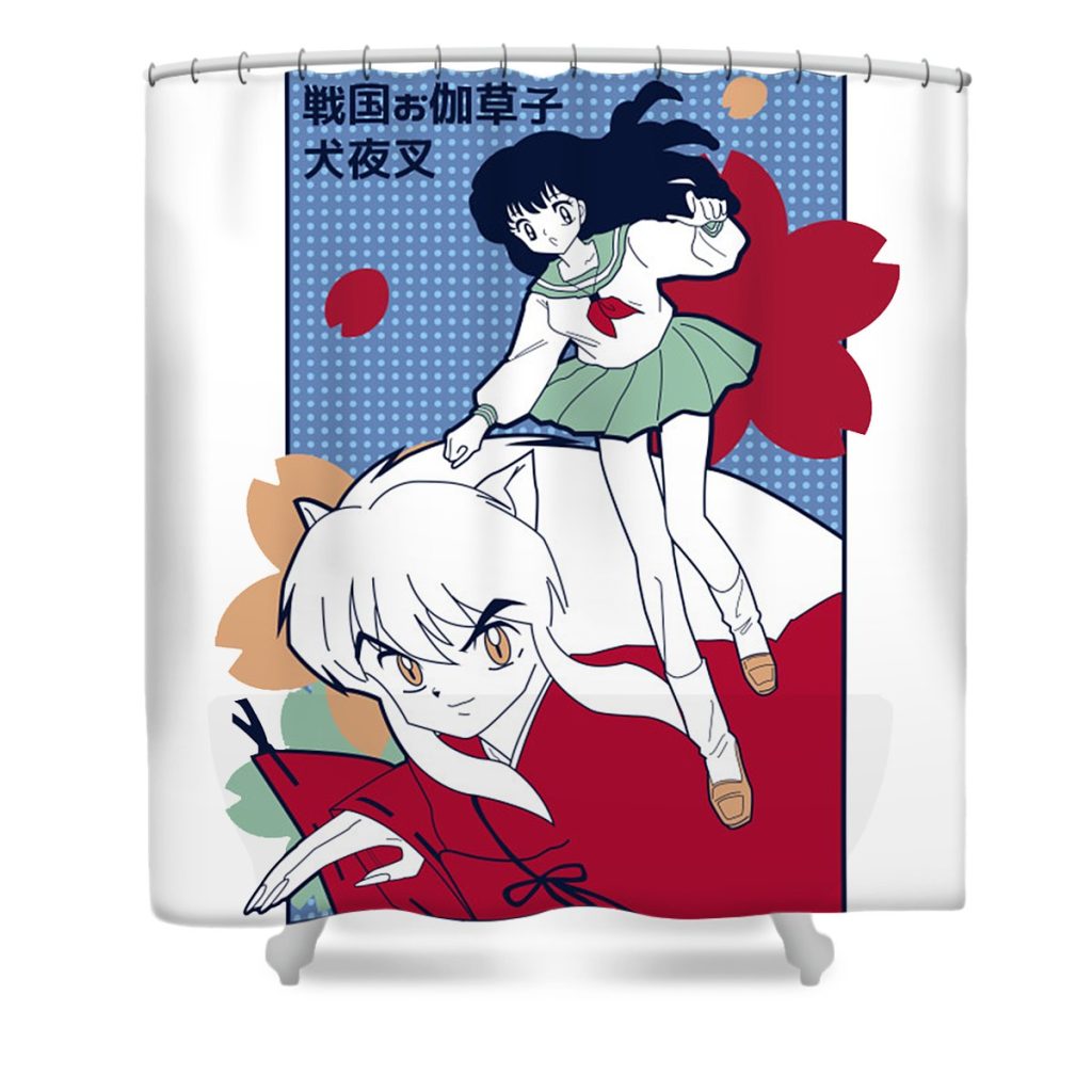 Inuyasha Flowers Shower Curtain